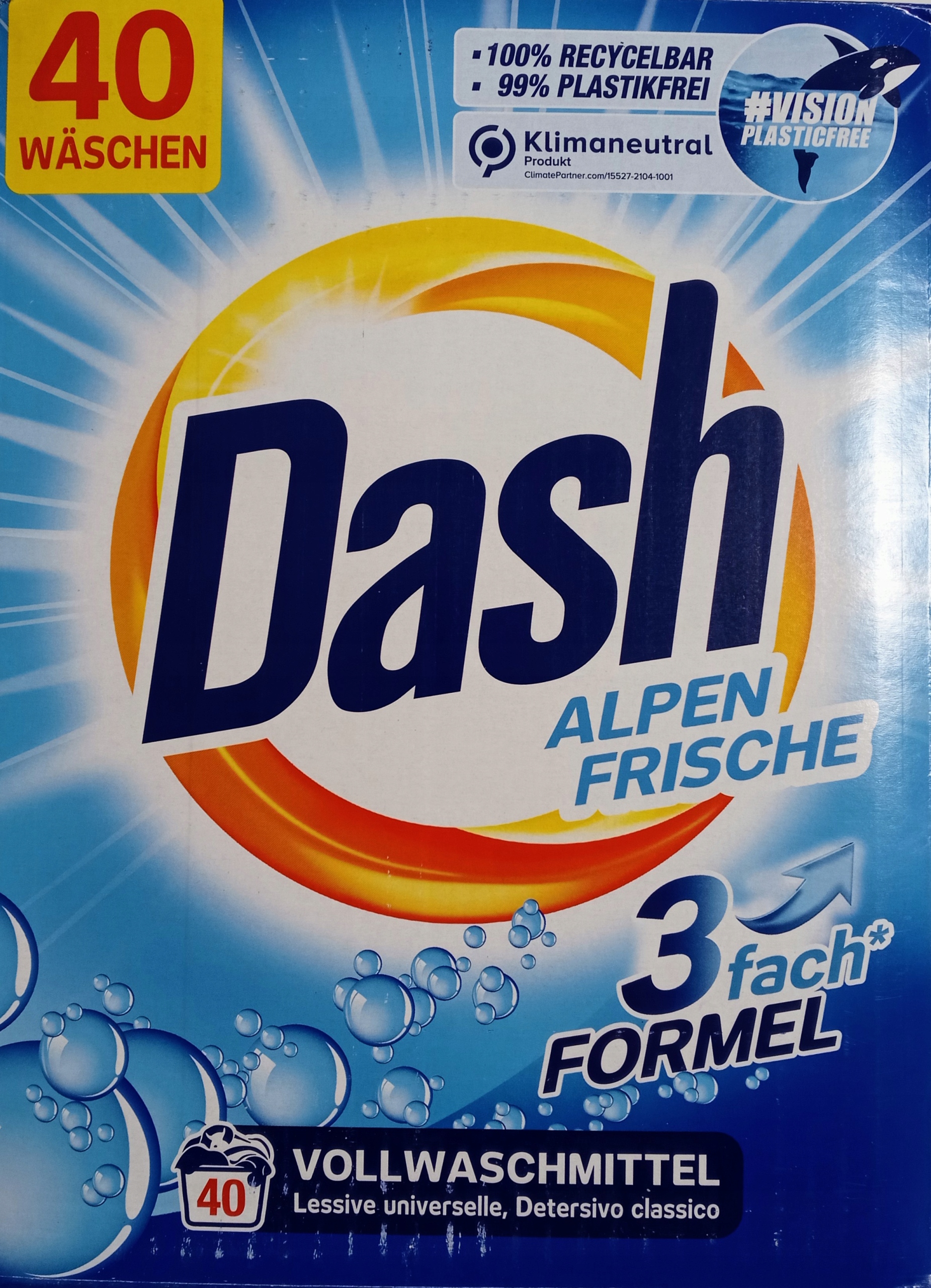 

Dash 40 prań proszek Uniwersal 2,6kg