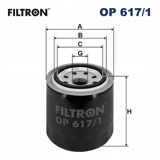 Масляный фильтр Filtron OP 617/1