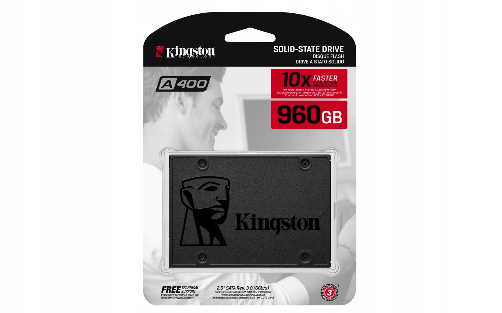 Dysk Ssd Kingston A400 (960GB; 2.5"; Sata 3.0; SA400S37/960G)