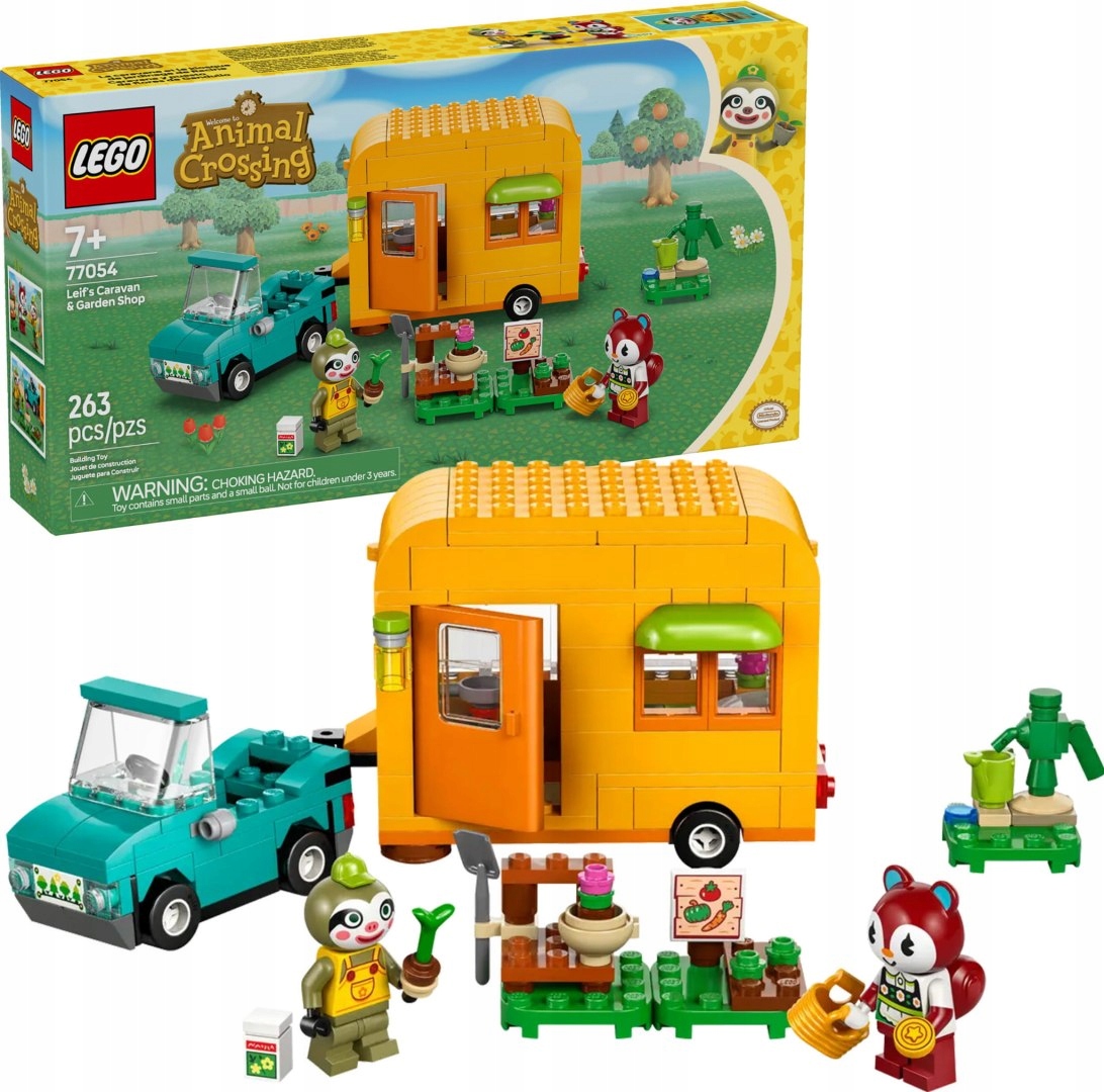 77054 Lego Animal Crossing – Leif a jeho karavan a zahradnický obchod