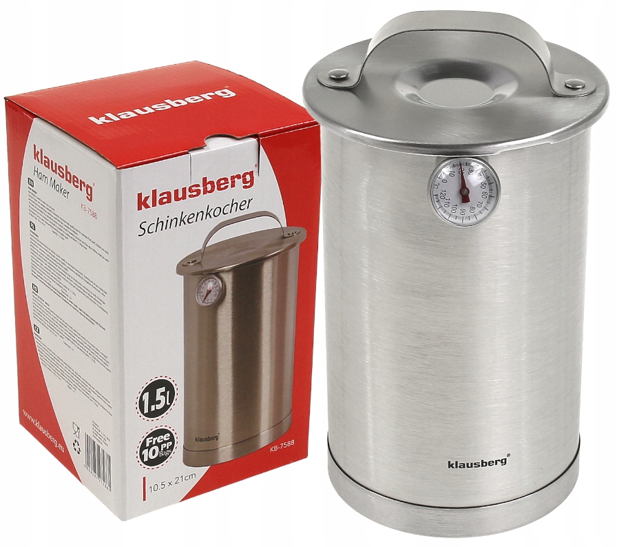 

Zestaw Szynkowar 1,5L Woreczki Termometr Klausberg