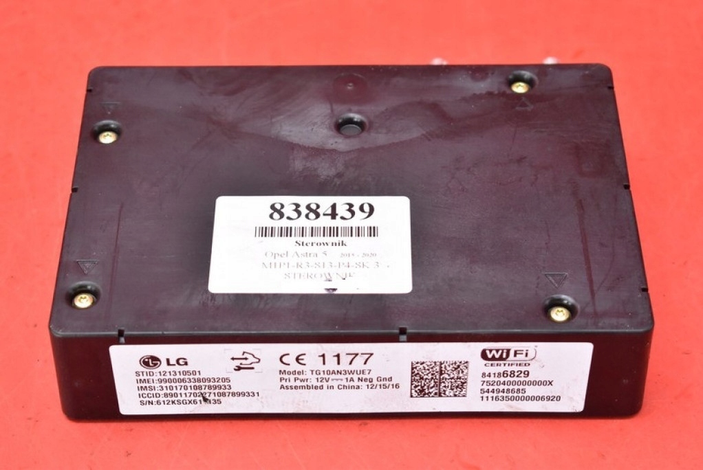 control unit module WI-FI 84186829 OPEL ASTRA 5 V K 15-20