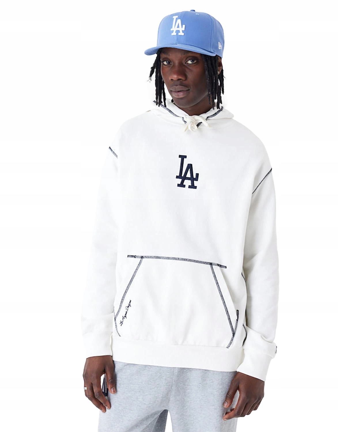 pánská mikina s kapucí New Era La Los Angeles Dodgers