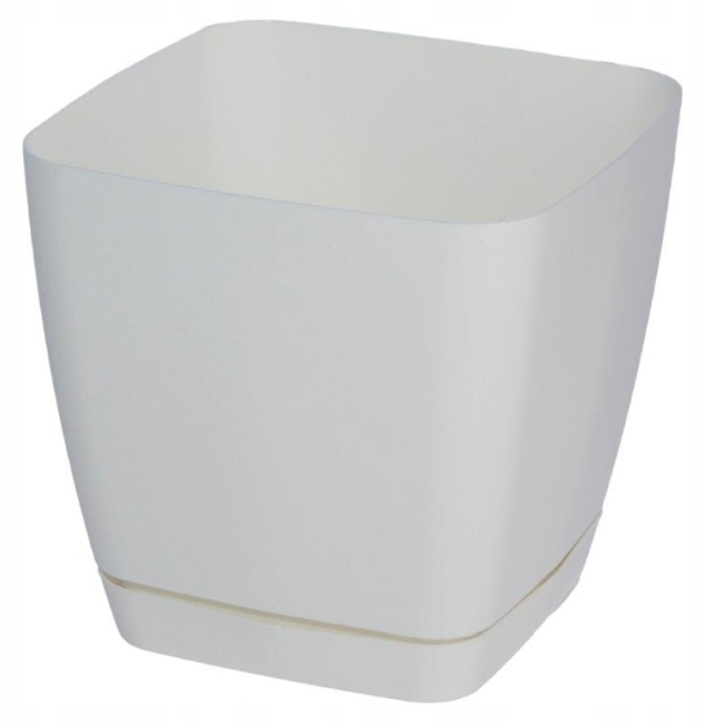 

Doniczka kwadratowa 11 cm Toskana biała 2605