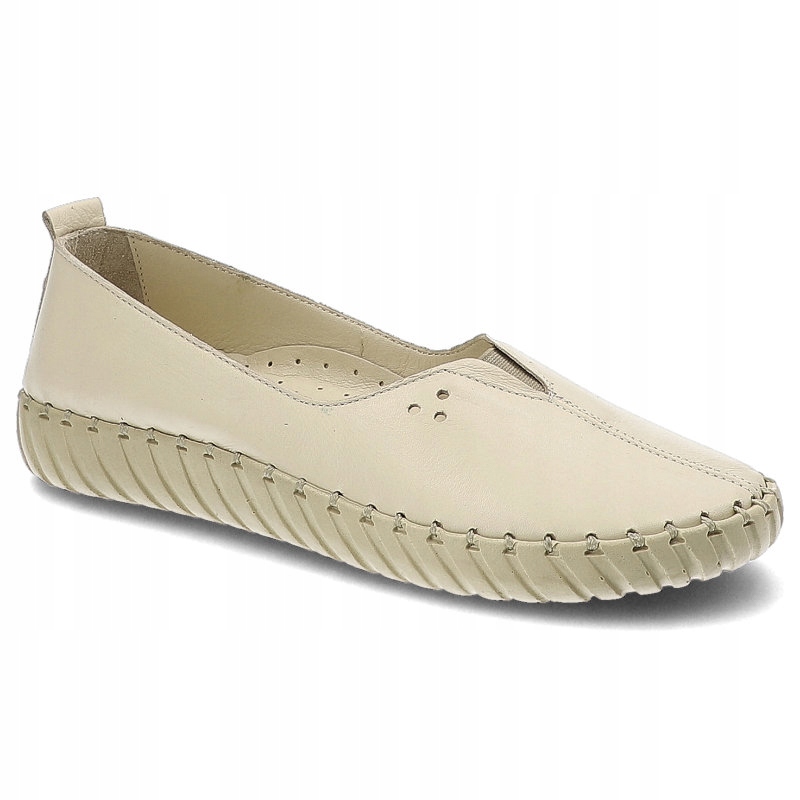 

Beżowe Półbuty Damskie Artiker Wygodne Obuwie