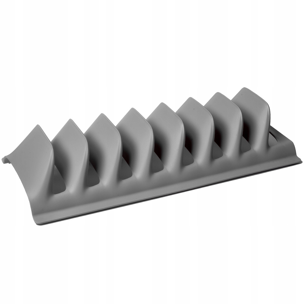 STOJAK NA POKRYWKI TALERZE ORGANIZER SZARY 2w1