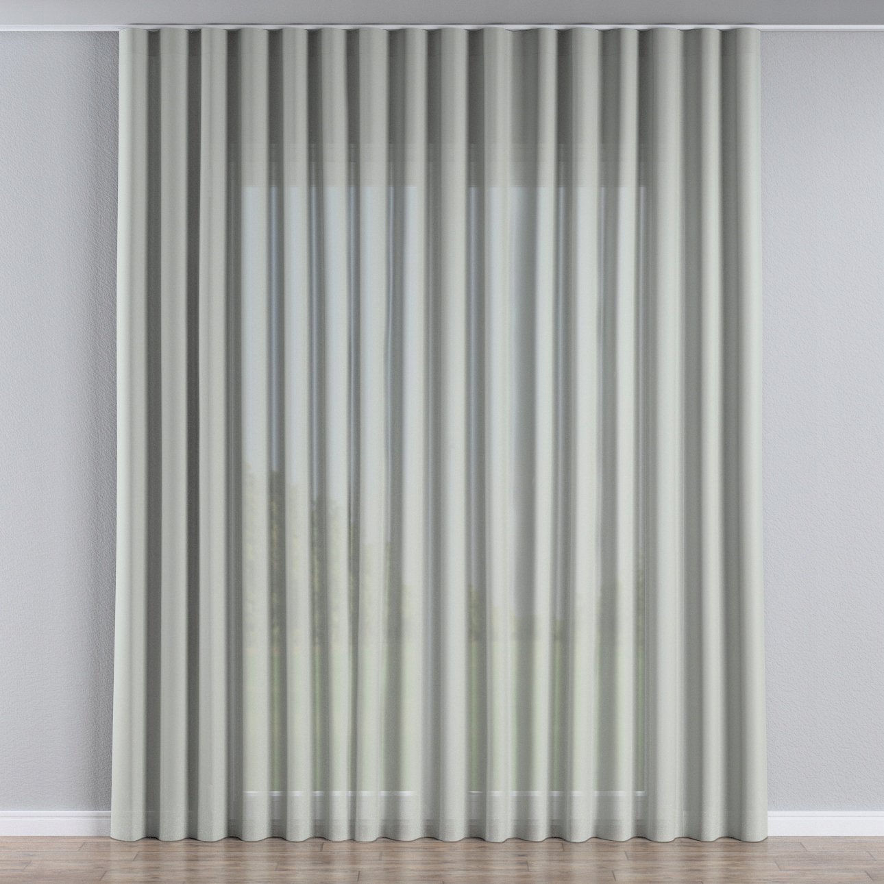 Hotová Záclona na wave páske Woalowa 140 x 260 cm biela