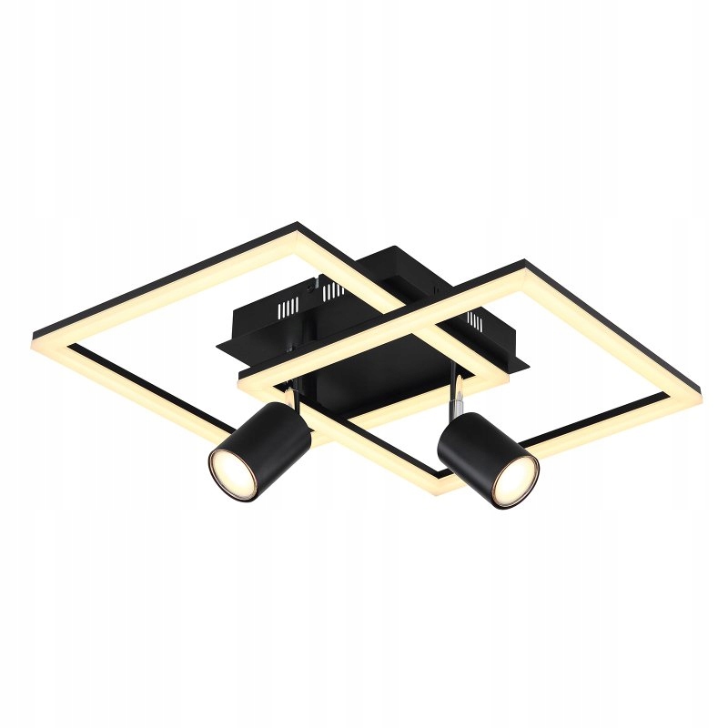 Led stropná lampa Danny 36W čierno-opalizovaná 3000K Globo