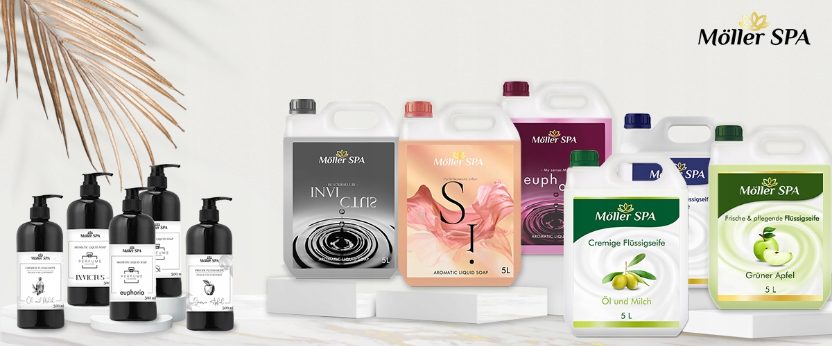 Möller SPA KREMOWE MYDŁO W PŁYNIE MLEKO & OLIWA ZAPAS 5L SPRAWDZONA JAKOŚĆ Pojemność 5 l