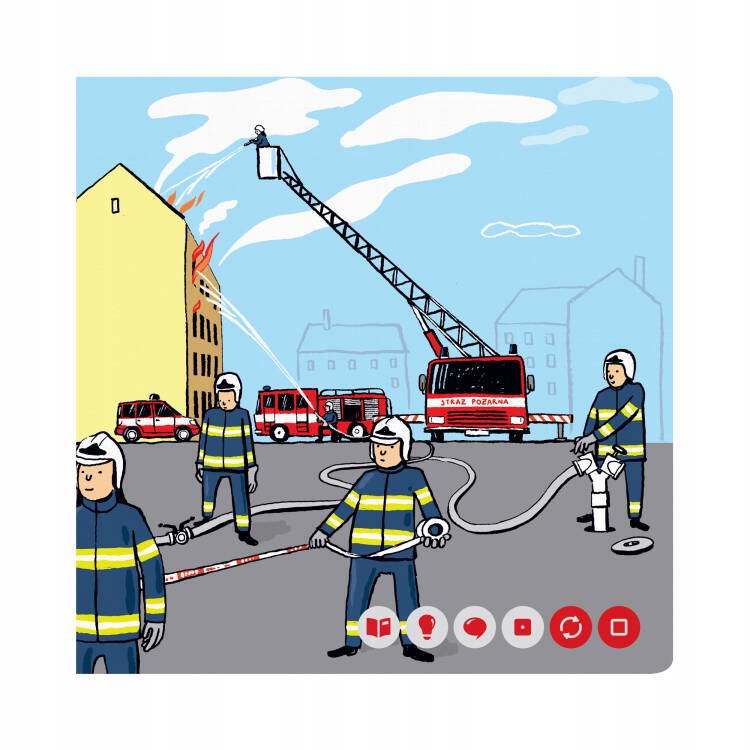 CZYTAJ Z ALBIKIEM - STRAŻACY - INTERAKTYWNA MÓWIĄCA KSIĄŻKA Okładka twarda