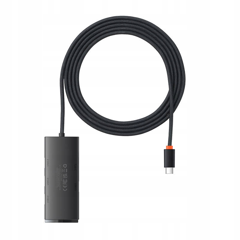 

Hub 4w1 Baseus Lite Usb-c 4xUSB 3.0 2m czarny