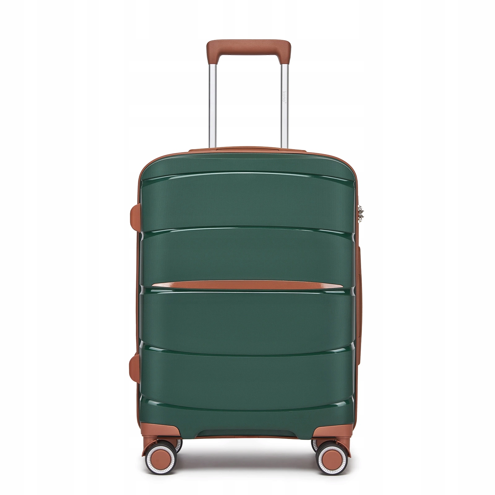 Moderní kabinový kufr Kono Pp zelený 38 L