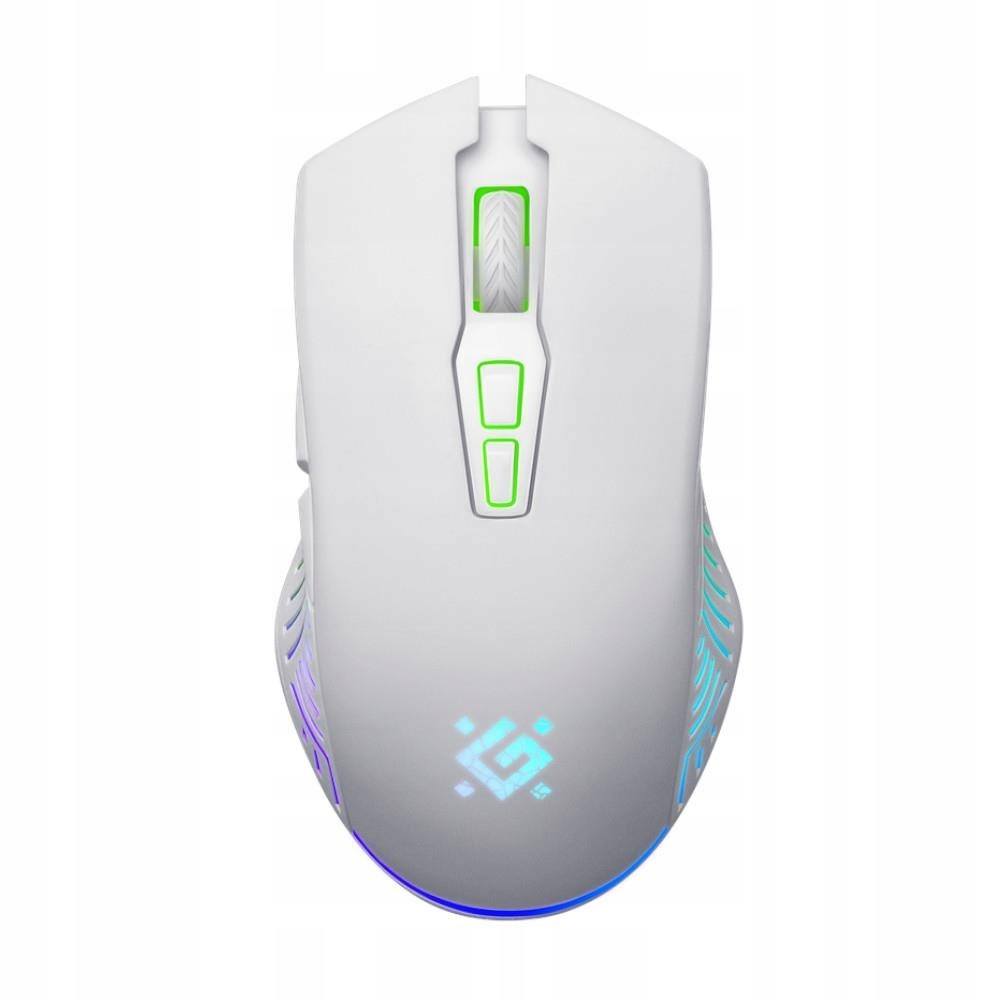 Mysz bezprzewodowa Defender Pandora GM-502 optyczna 3200dpi biała Rgb Akumu