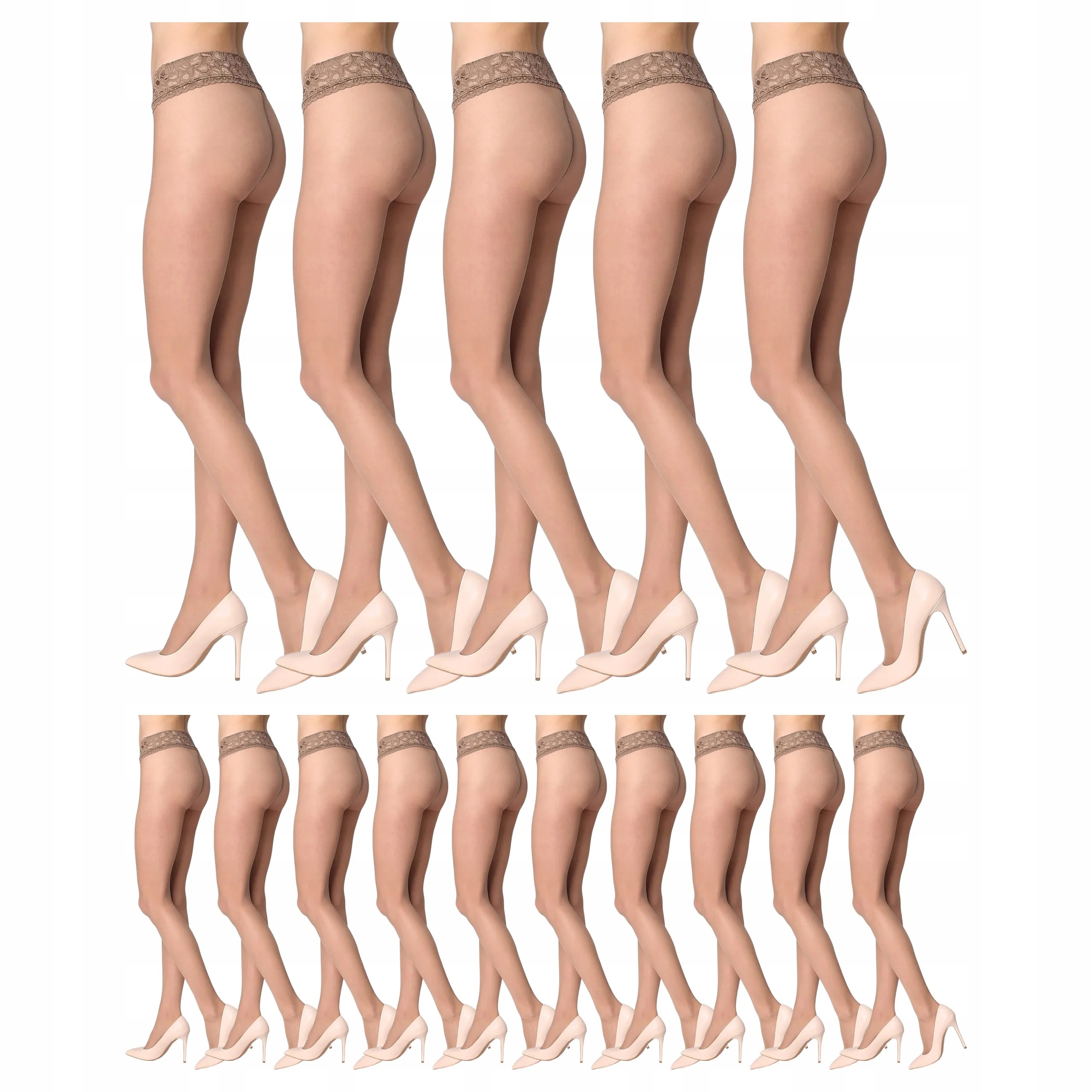 15 x Punčocháče Erotic Vita Bassa 30 den Marilyn Antilope 3-M