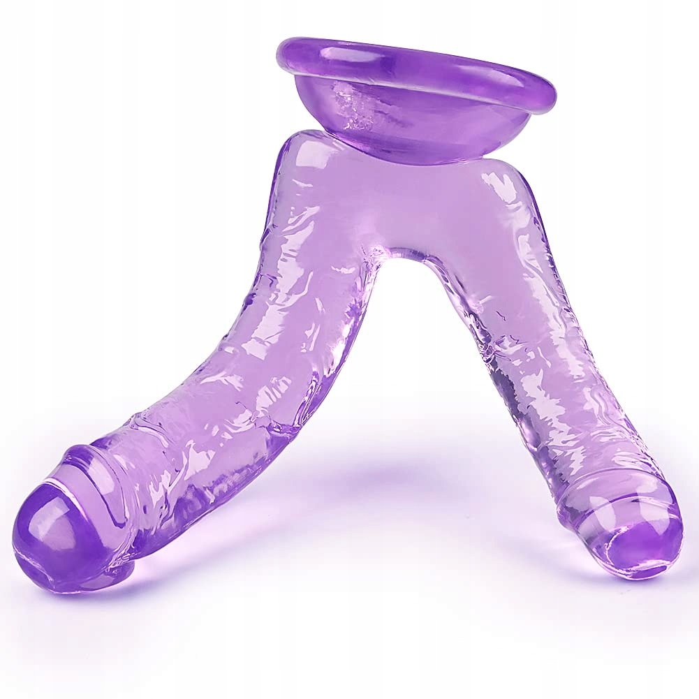 ROLUCK Dildo Podwójny Z Silnymi Przyssawkami Realistyczny Dla Par — miniatura 6
