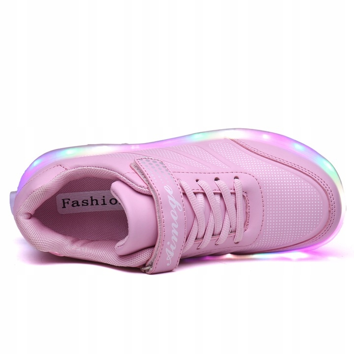 BUTOROLKI BUTY Z ROLKAMI ROLKI WROTKI LED PUDROWE Marka PAPILIO