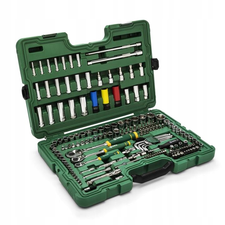 Sada Metrických Nástrčných Kľúčov 1/4" 3/8" 1/2" 180 Ks Sata