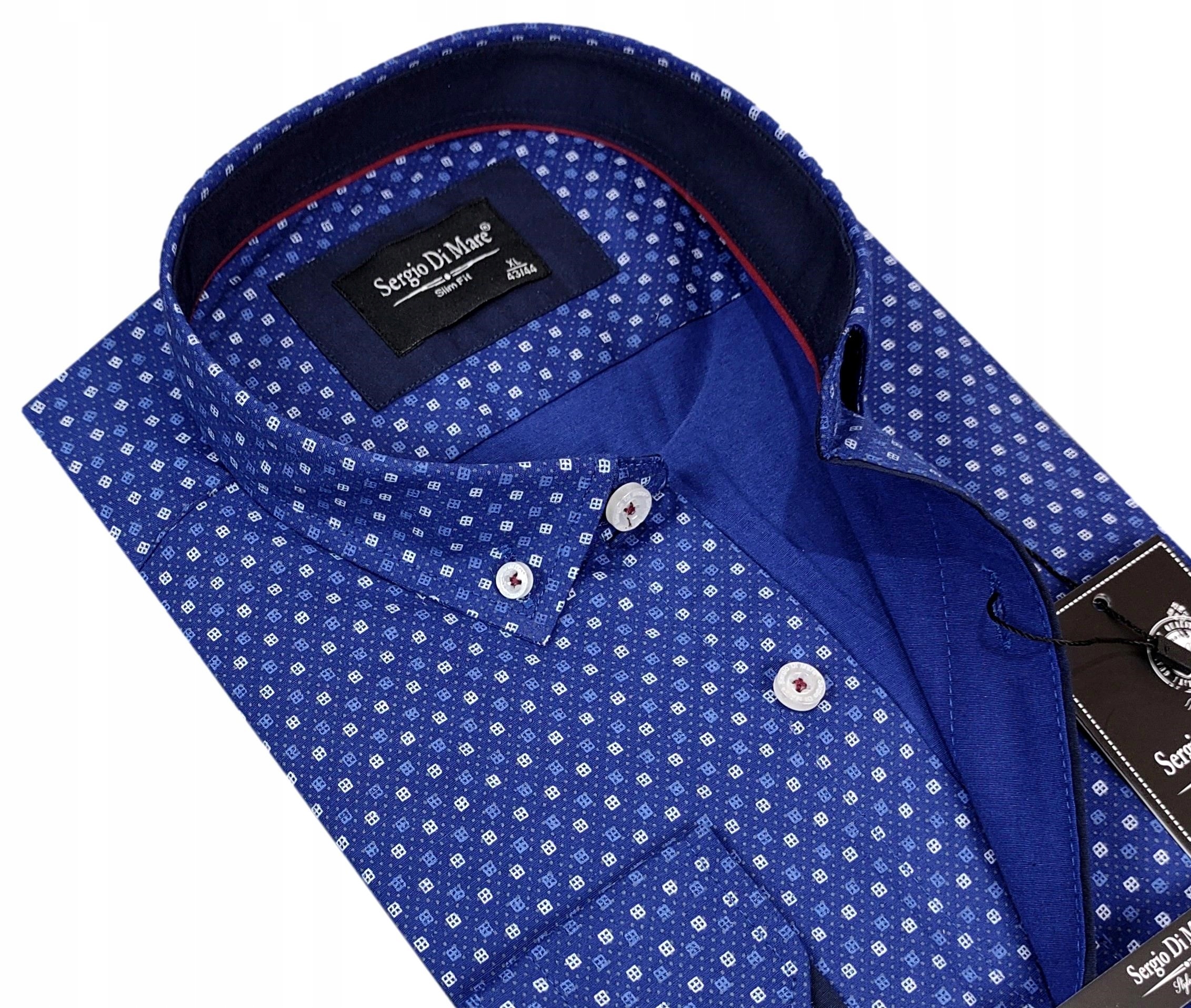 

Koszula męska we wzorki slim fit EN240 r. XXL