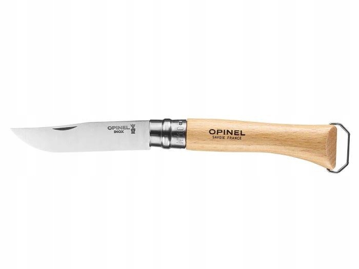 Opinel nůž z nerezové oceli s vývrtkou a otvírákem, délka 10 cm