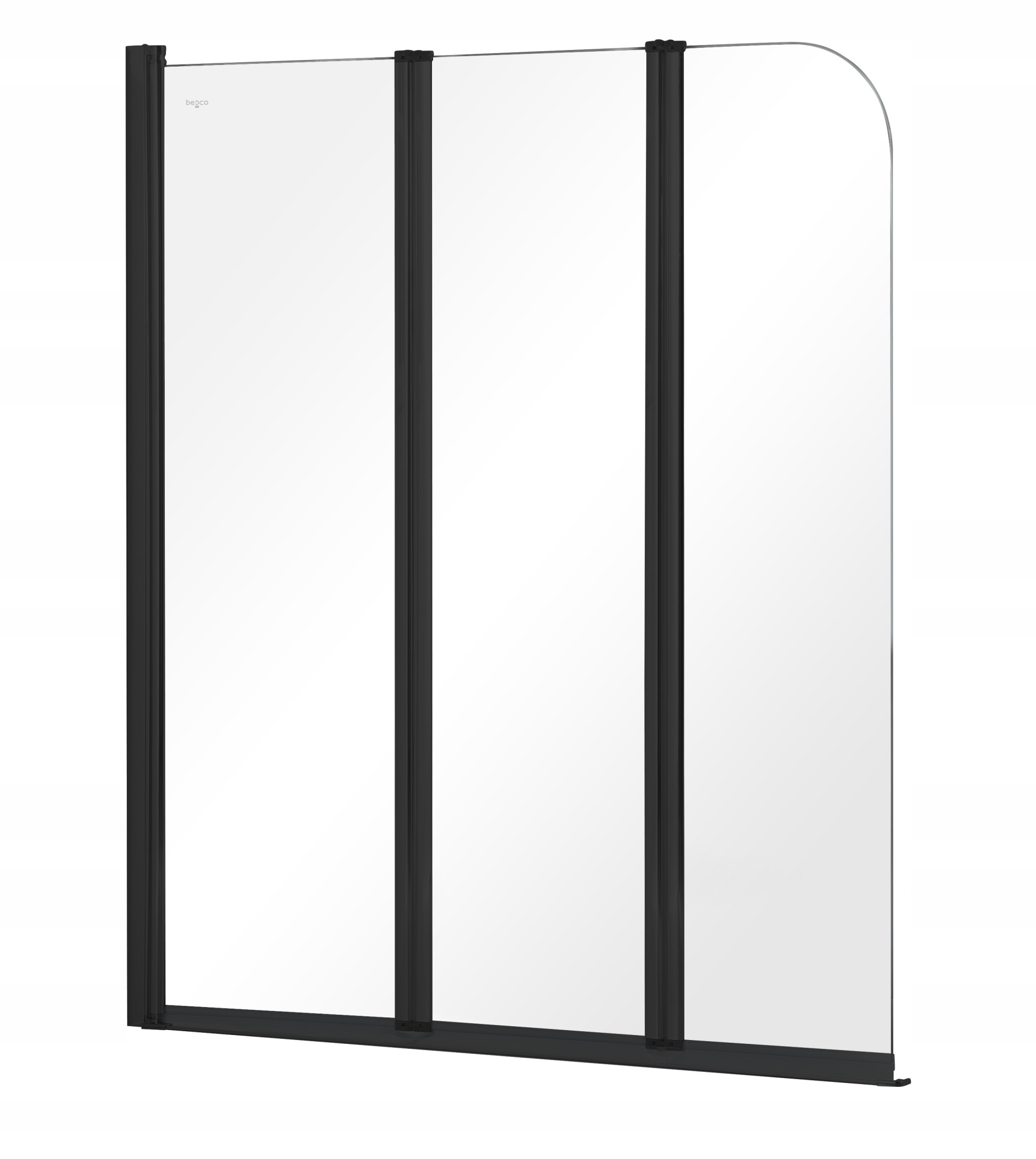 Parawan wannowy 3 skrzydłowy Prime 120 x 140 składany regulowany Besco