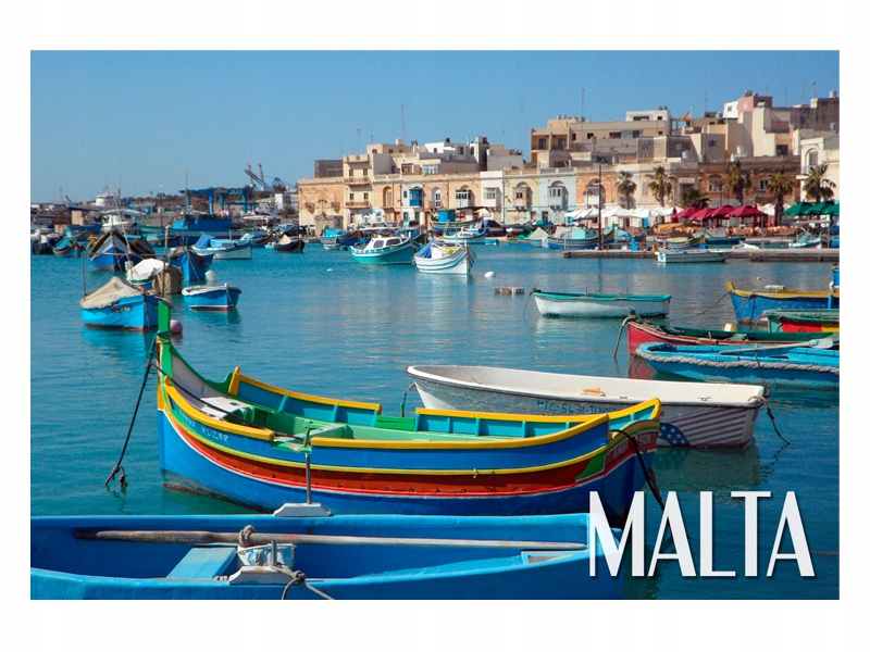 

Malta Wioska rybacka Magnes na lodówkę