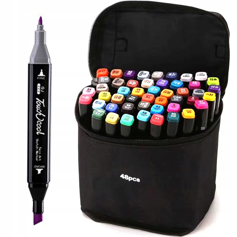 

Markery Dwustronne Alkoholowe Touch 48szt Etui
