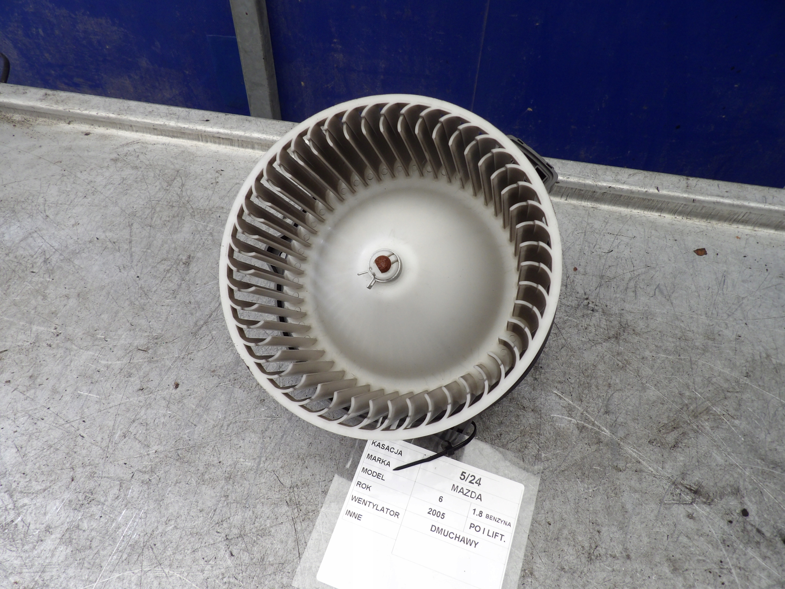 Mazda 6 a ventilátor topení HB111GP9EA02 727000361