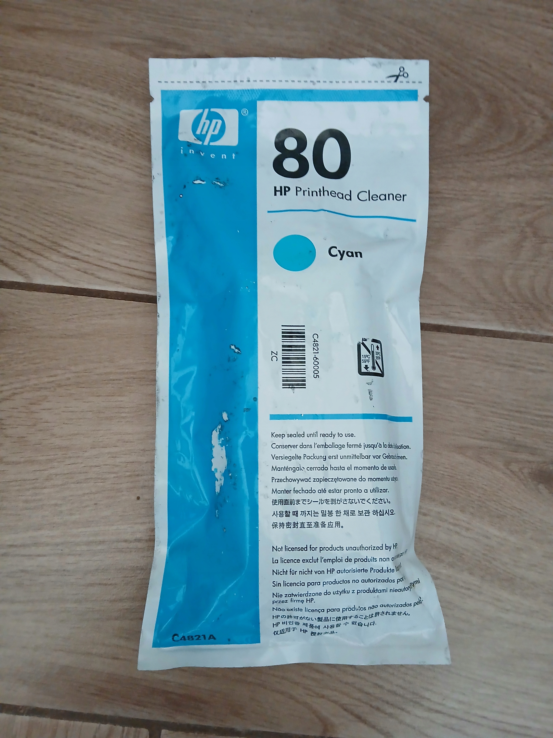 Hp 80 Printhead Cleaner C4821A Cyan Originál