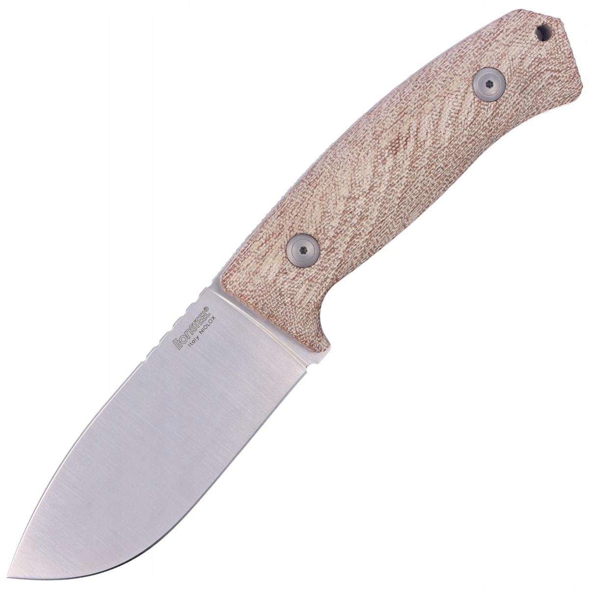 Nóż LionSteel M3 Natural Canvas Micarta, Satin Niolox by (M3 Cvn)