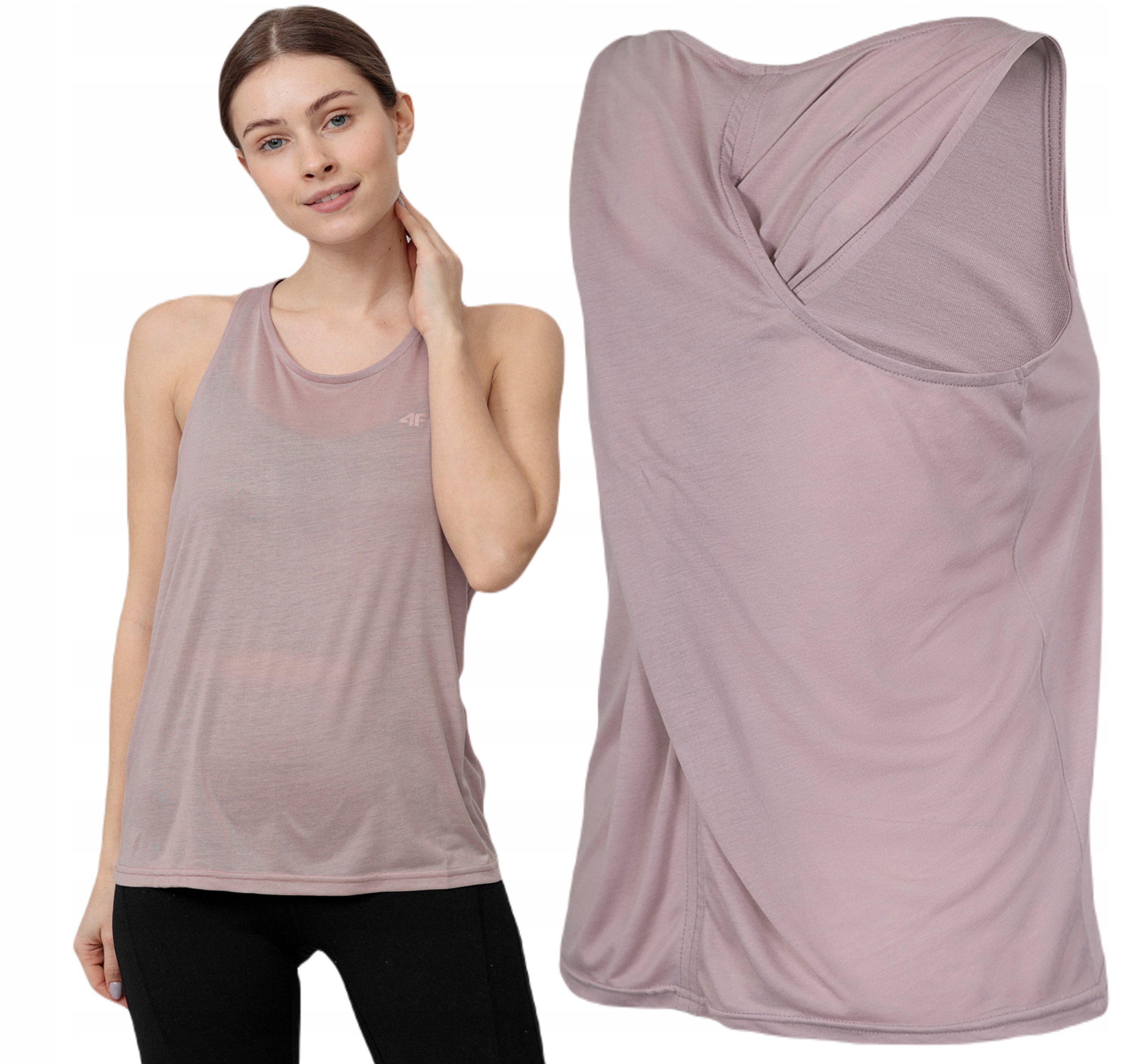

Top Damski Koszulka Do Jogi 4F Oversize TSD026 S