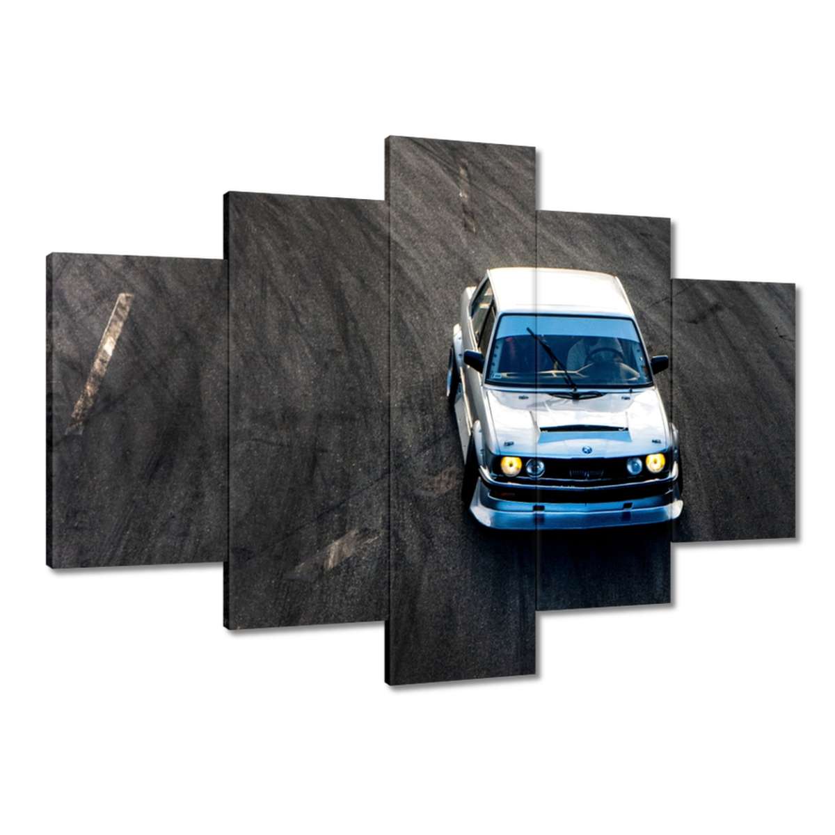 Obrazy 150x105 Bílé sportovní auto