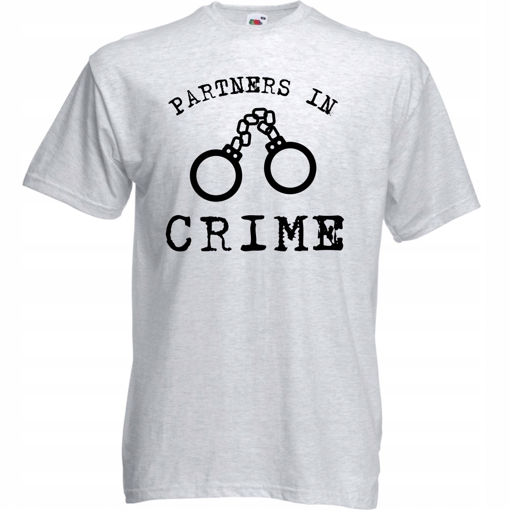 

Koszulka partners in crime prezent S ash szara