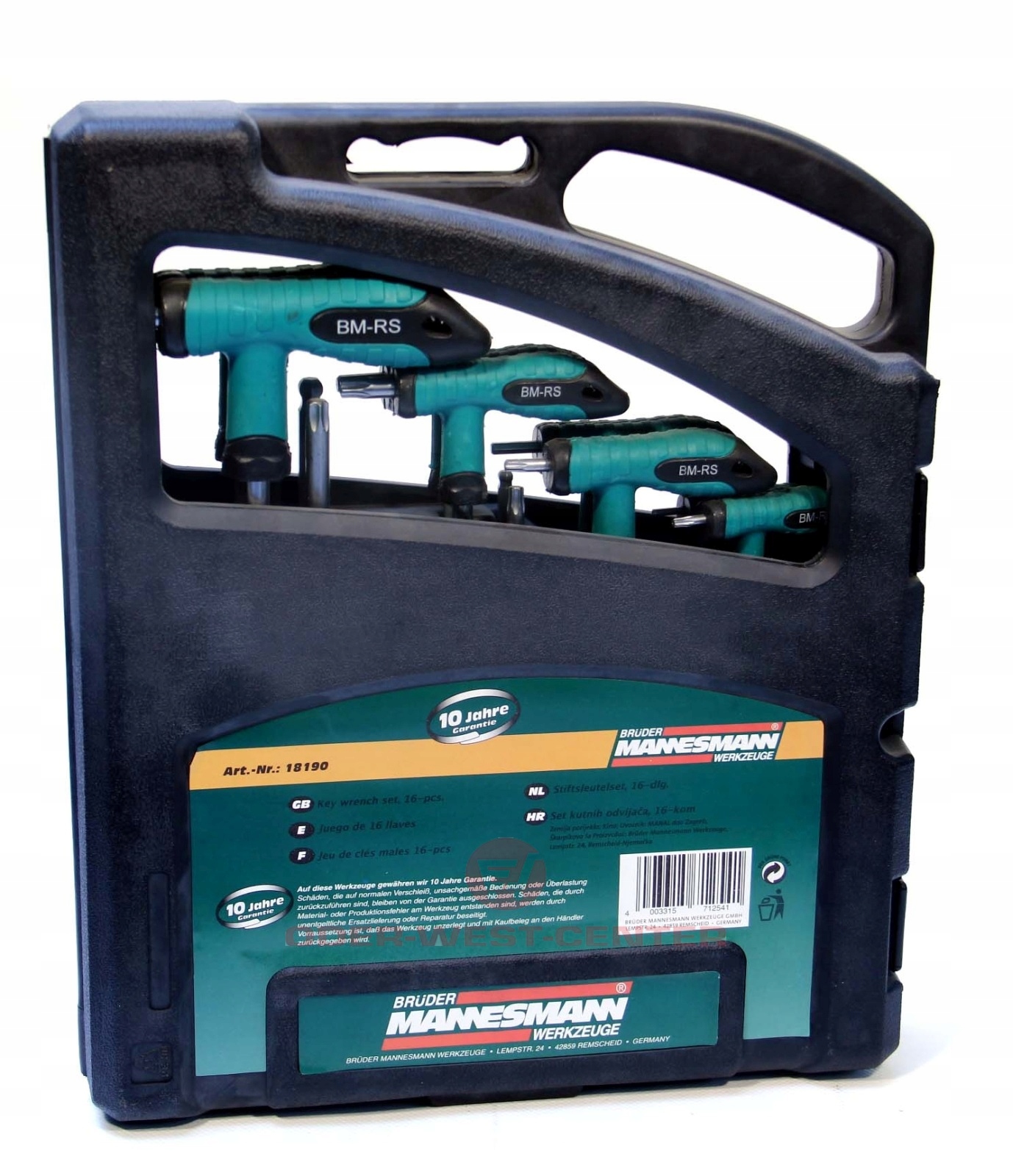 IMBUS TROX zestaw kluczy typu T Mannesmann Producent code 18190