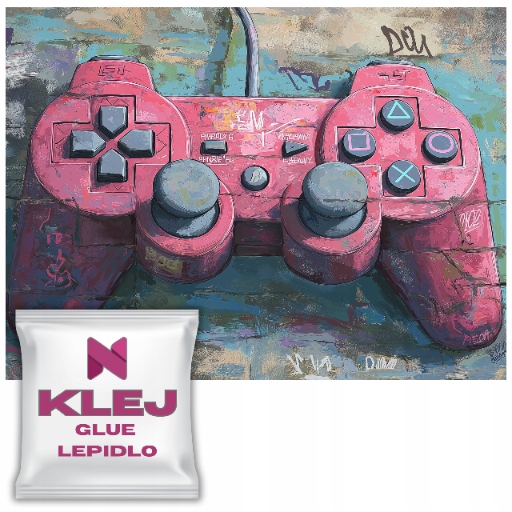 Mládežnická tapeta Gamepad Controller Mural Graffiti Hráč Gamer 260x390