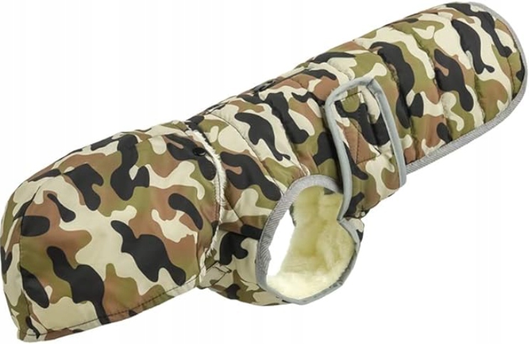 Levně Teplá bunda s kapucí pro malého psa na zimu, velikost S