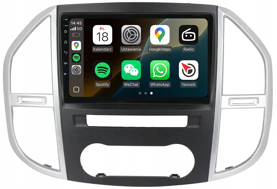 Mercedes Vito 3 V 447 Nejnovější Android Carplay Rádio Navigace Mapy