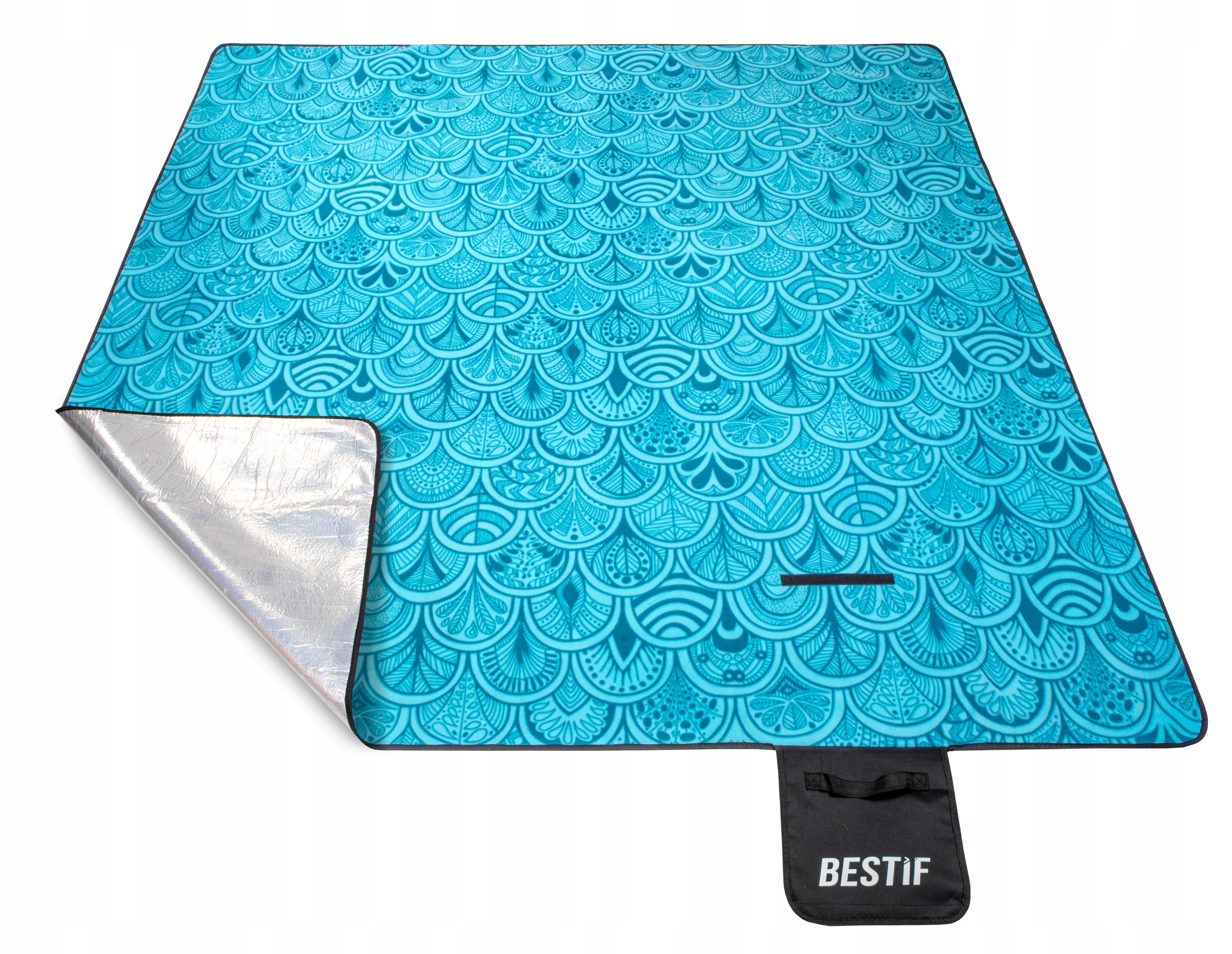 KOC PIKNIKOWY PLAŻOWY MATA BIWAKOWY POLAR 200X200