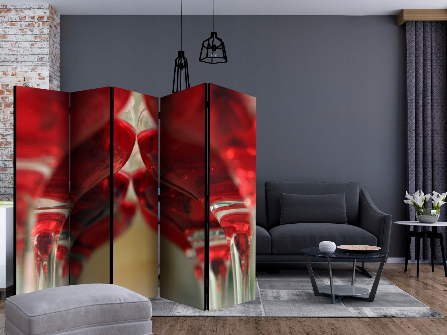 PARAWAN POKOJOWY ŚCIANKA DZIAŁOWA OBUSTRONNY Producent DecoNest