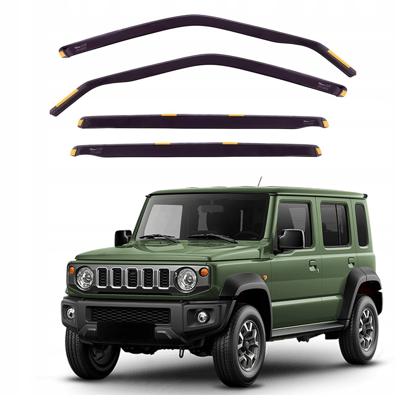Deflektory ofuky okien pre Suzuki Jimny 5D od 2023 4ks Lse