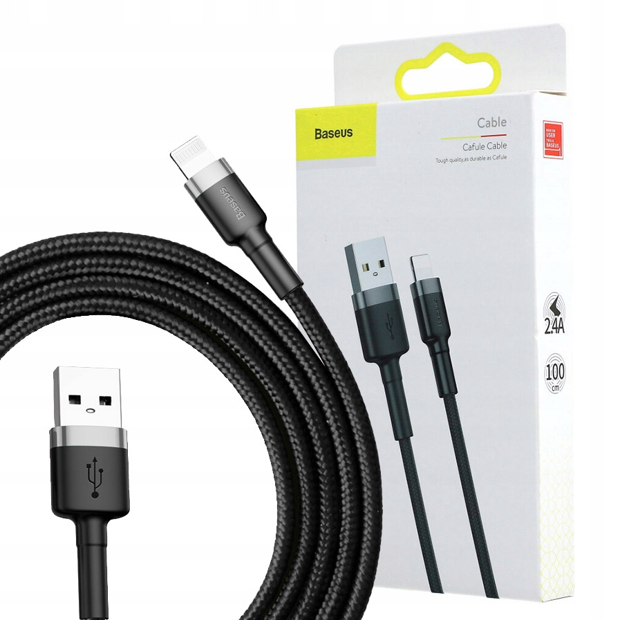 

Kabel Baseus Cafule, Usb-a Lightning, 2,4A, 1M