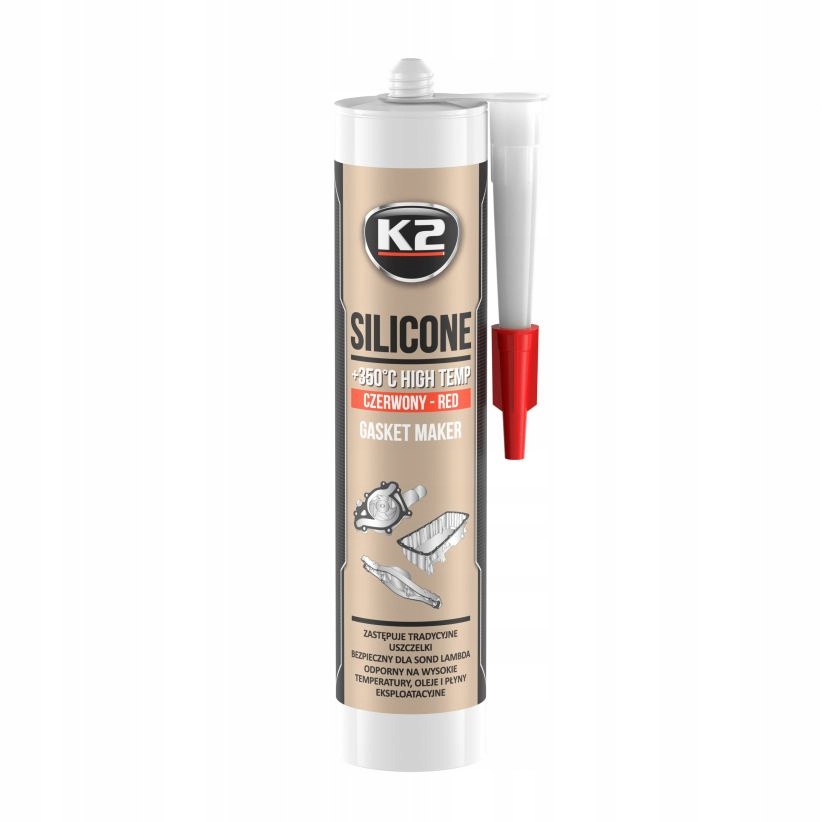 

K2 Silikon Czerwony +350°C 300 G