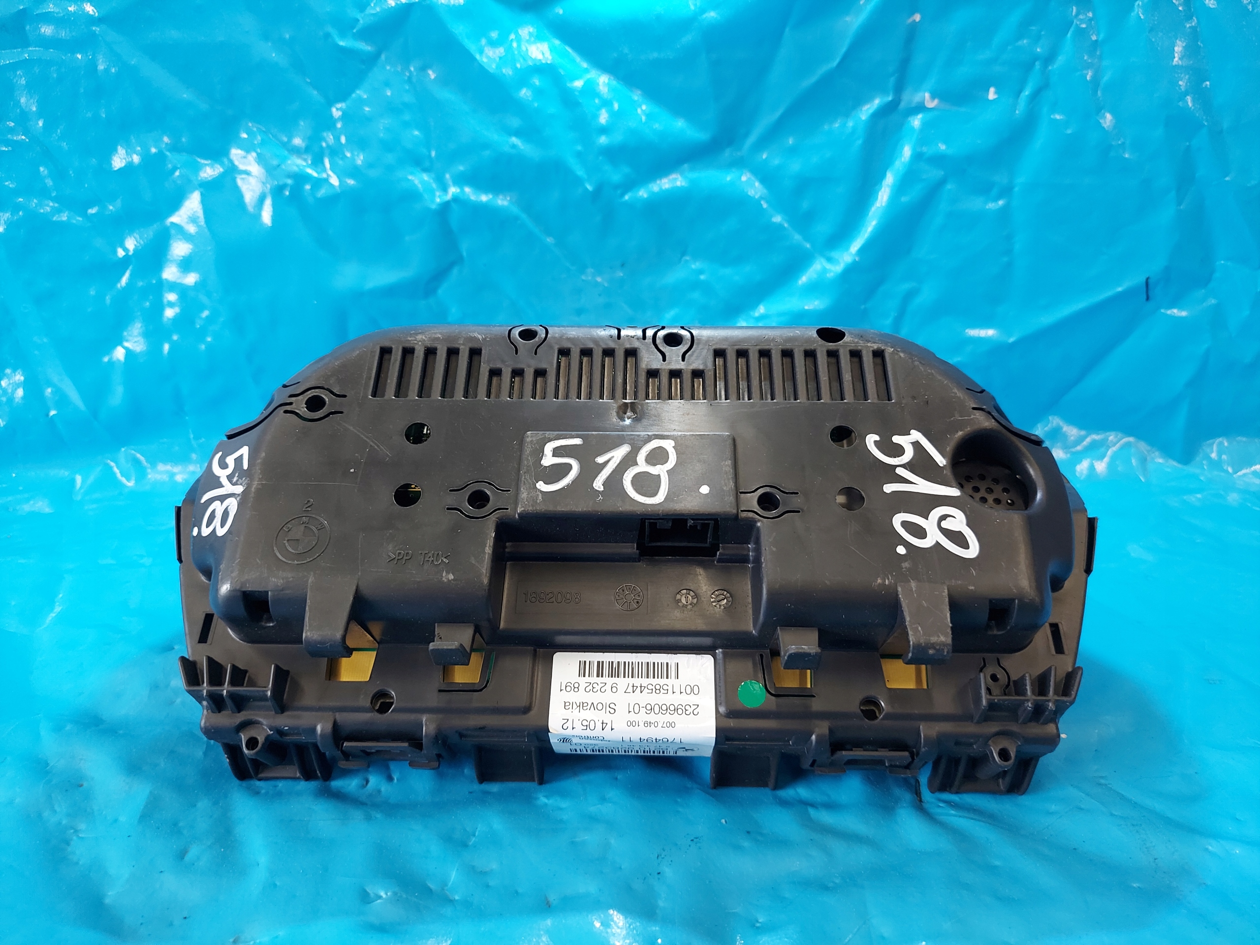 dials clock BMW 1 1.6 B 2012R F20 62109283274