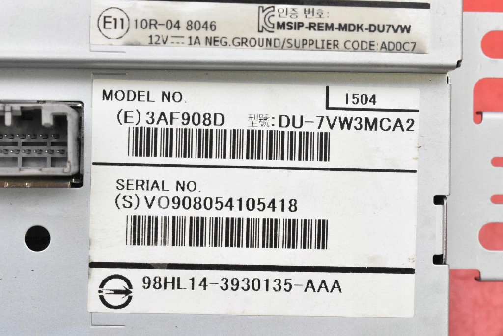 display RADIA navigation devices 31382906AC VOLVO V40 2 II 12-16