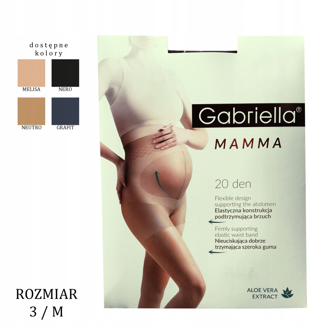 

Rajstopy Gabriella Mamma 20 Den rozmiar 3 / M
