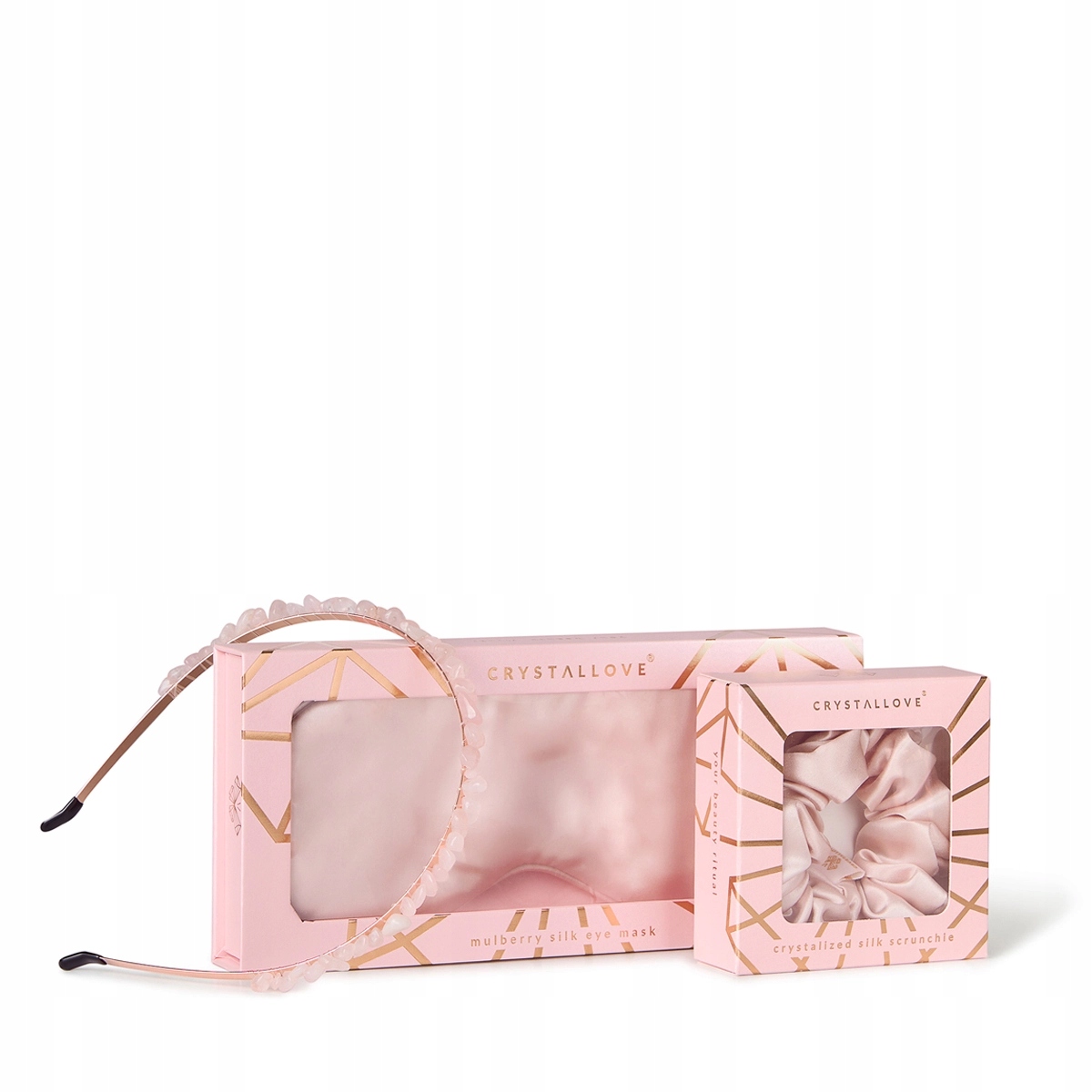 Sada páska na oči čelenka do vlasů gumička z hedvábí