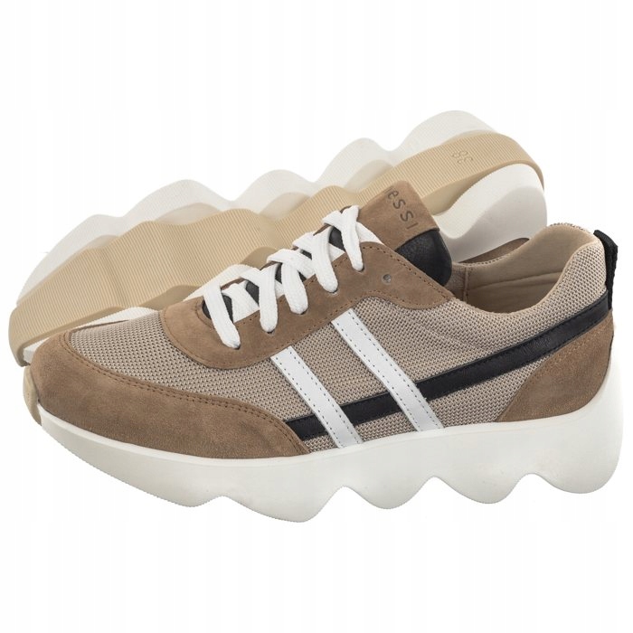 Tenisky Polobotky Dámské Nessi Béžové 24590