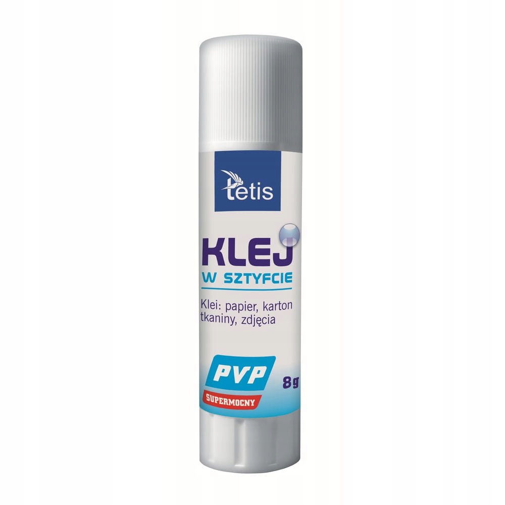 

Klej w sztyfcie typu pvp bezbarwny 8 g Tetis