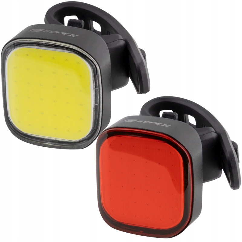 Lampka Rowerowa Przednia Tylna Cob Force Zestaw Lampek Przód Tył Usb-c Moc