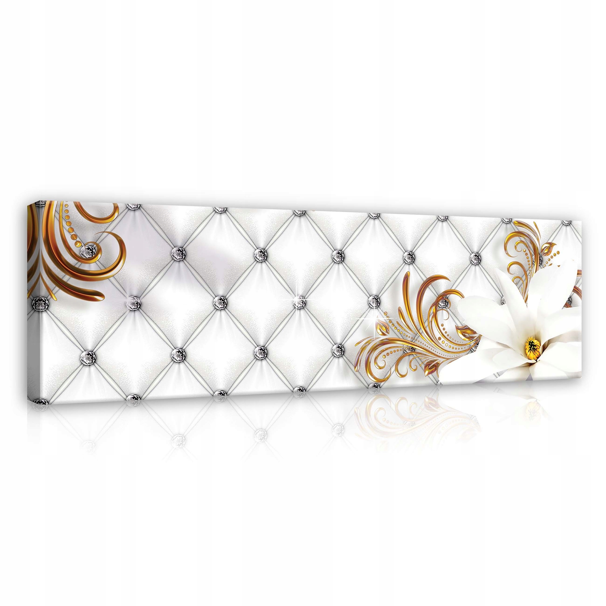 Obraz 145x45 Květinový elegantní dekorativní panel do moderního obývacího pokoje