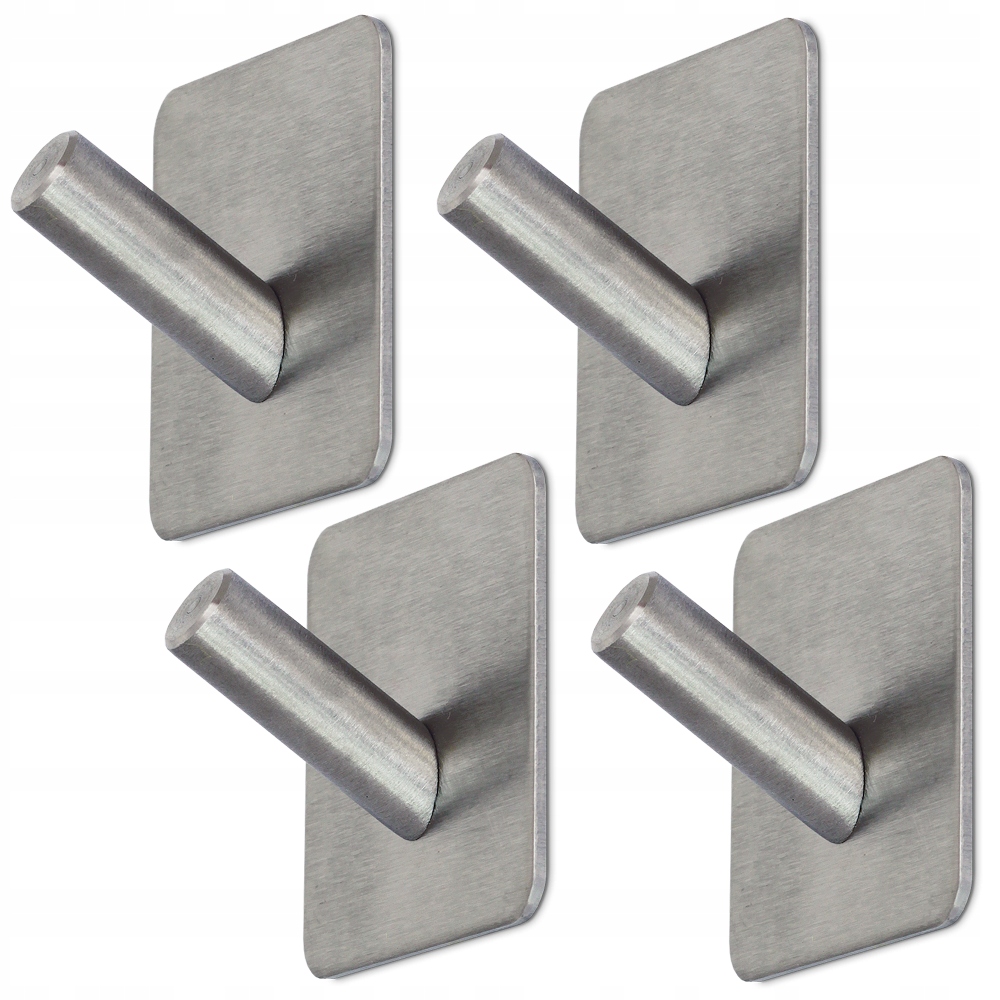 4x HACZYK WIESZAK SAMOPRZYLEPNY INOX LEKKI WYTRZYMAŁY ŁADNY TANIEJ 20%